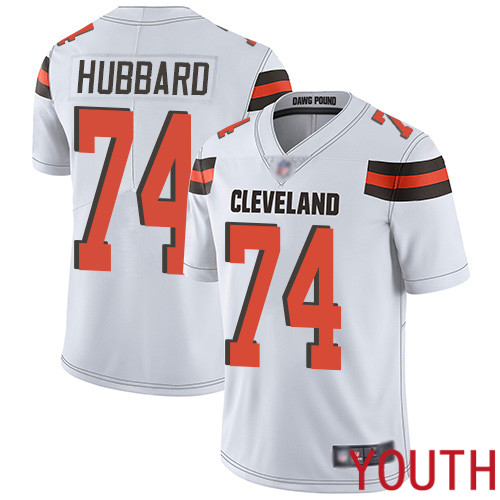 Cleveland Browns Chris Hubbard Youth White Limited Jersey 74 NFL Football Road Vapor Untouchable